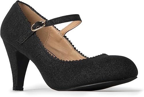 J. Adams Honey Heels for Women - Retro Mary Jane Pumps