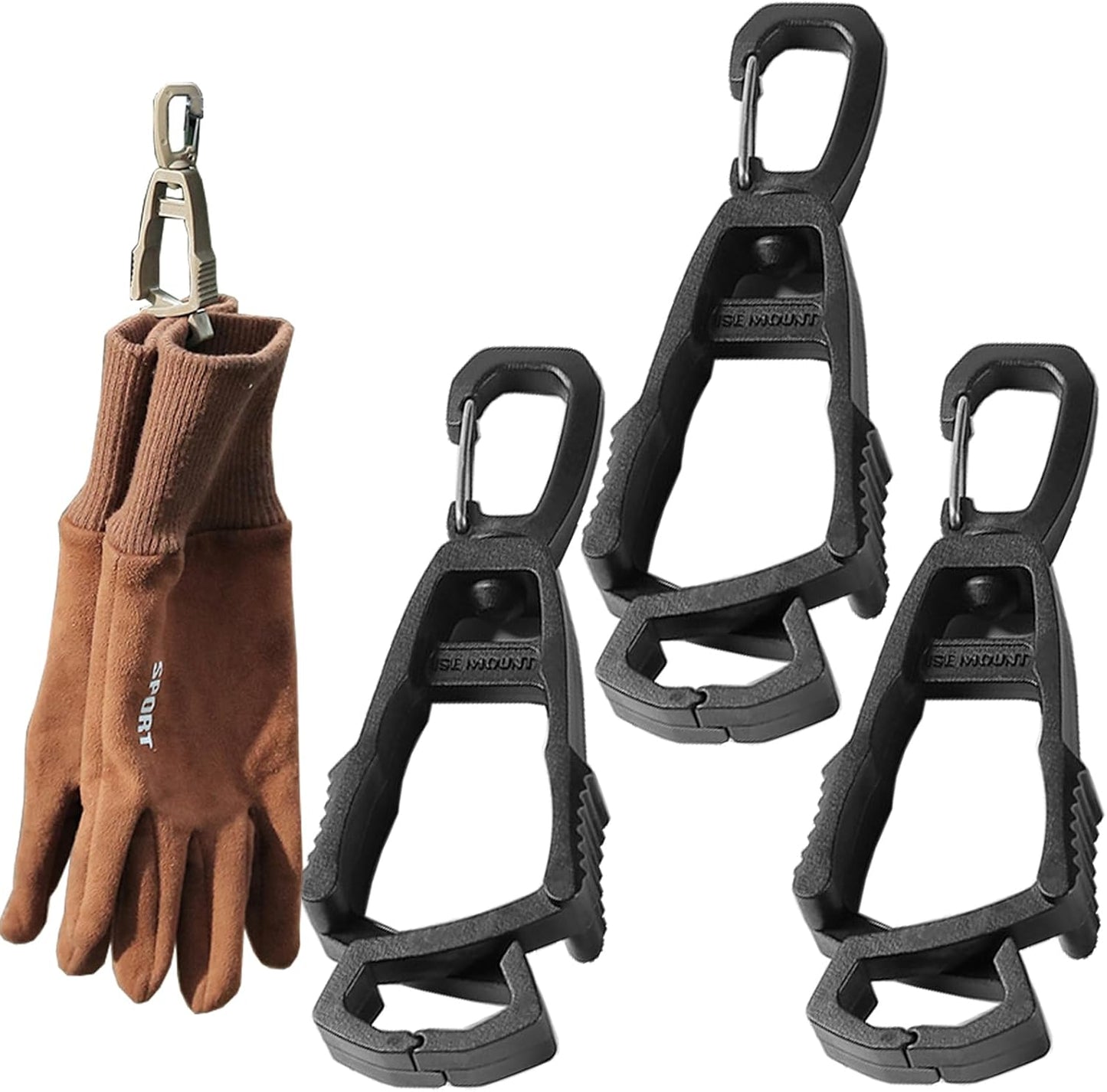 Durable Work Glove Holder Clip Set