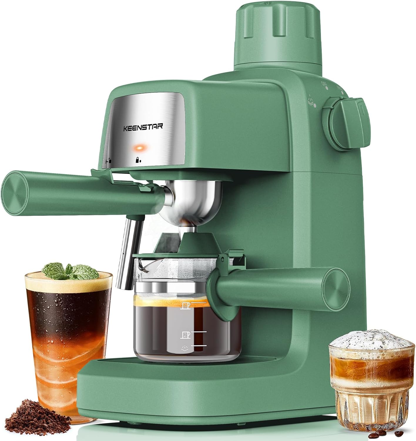 KEENSTAR 800W Espresso Maker - Perfect Cappuccinos