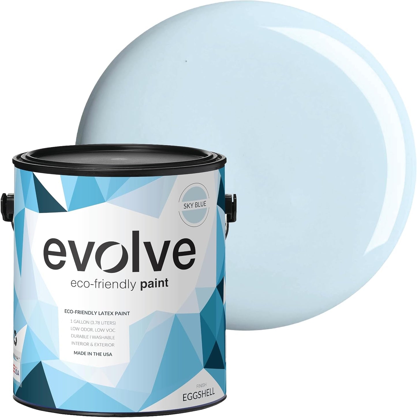 EVOLVE Paint & Primer: Eco-Friendly Sky Blue Finish