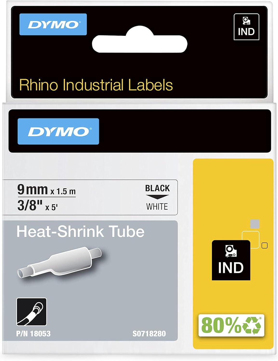 DYMO Rhino Industrial Heat-Shrink Labels for Tough Environments