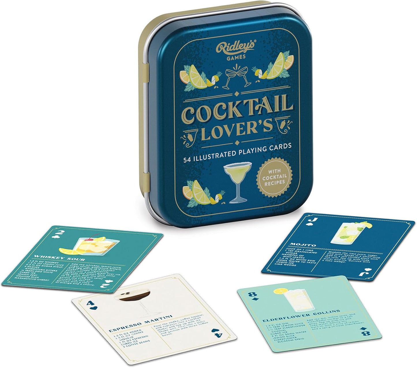 Ridley's Cocktail Lover's Playing Cards - Cheers to Fun!
