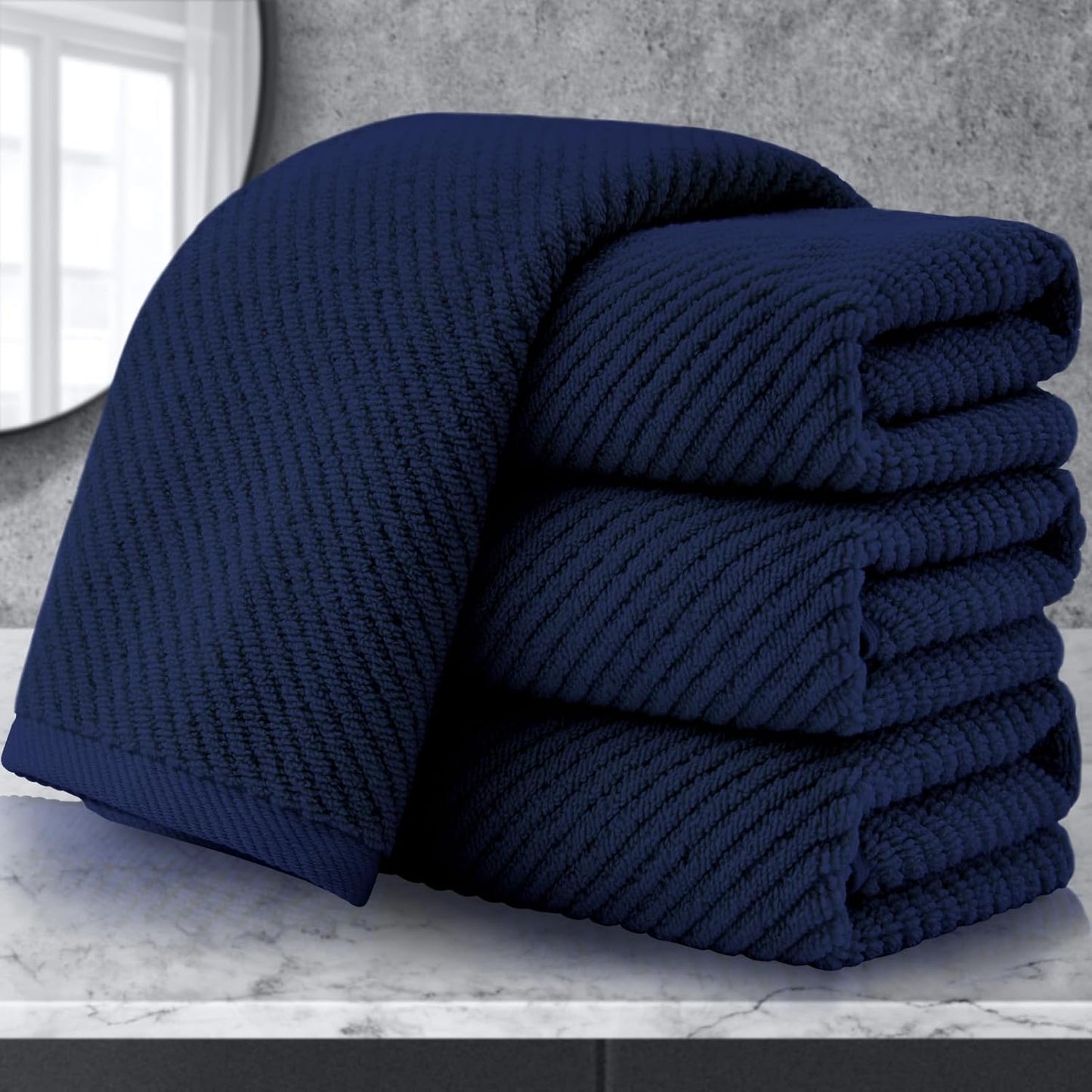 Luxurious 100% Cotton Hand Towels Set of 4 - Quick Dry & Soft