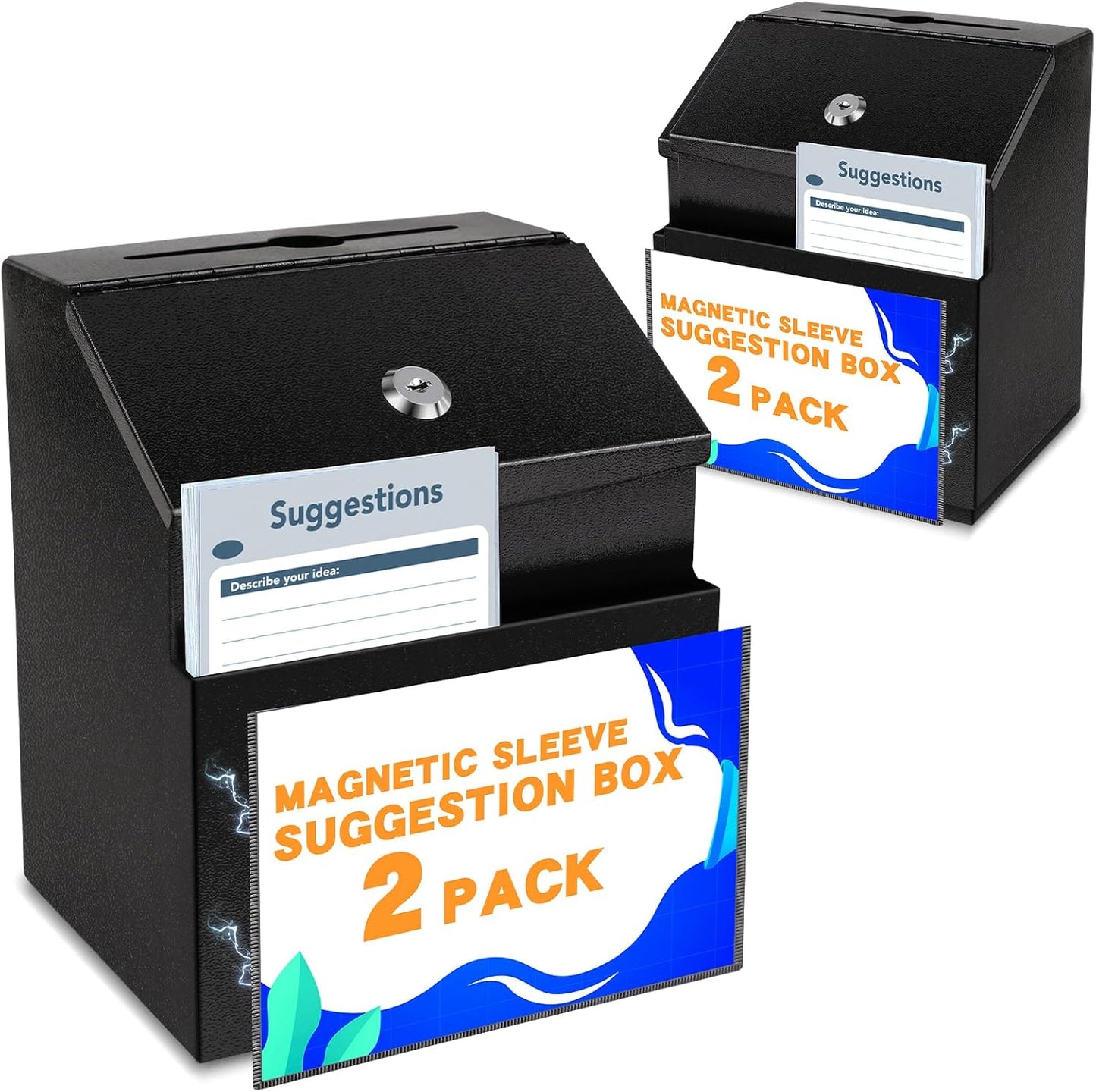Suggestion Box with Slot and Lock for Secure Feedback Collection