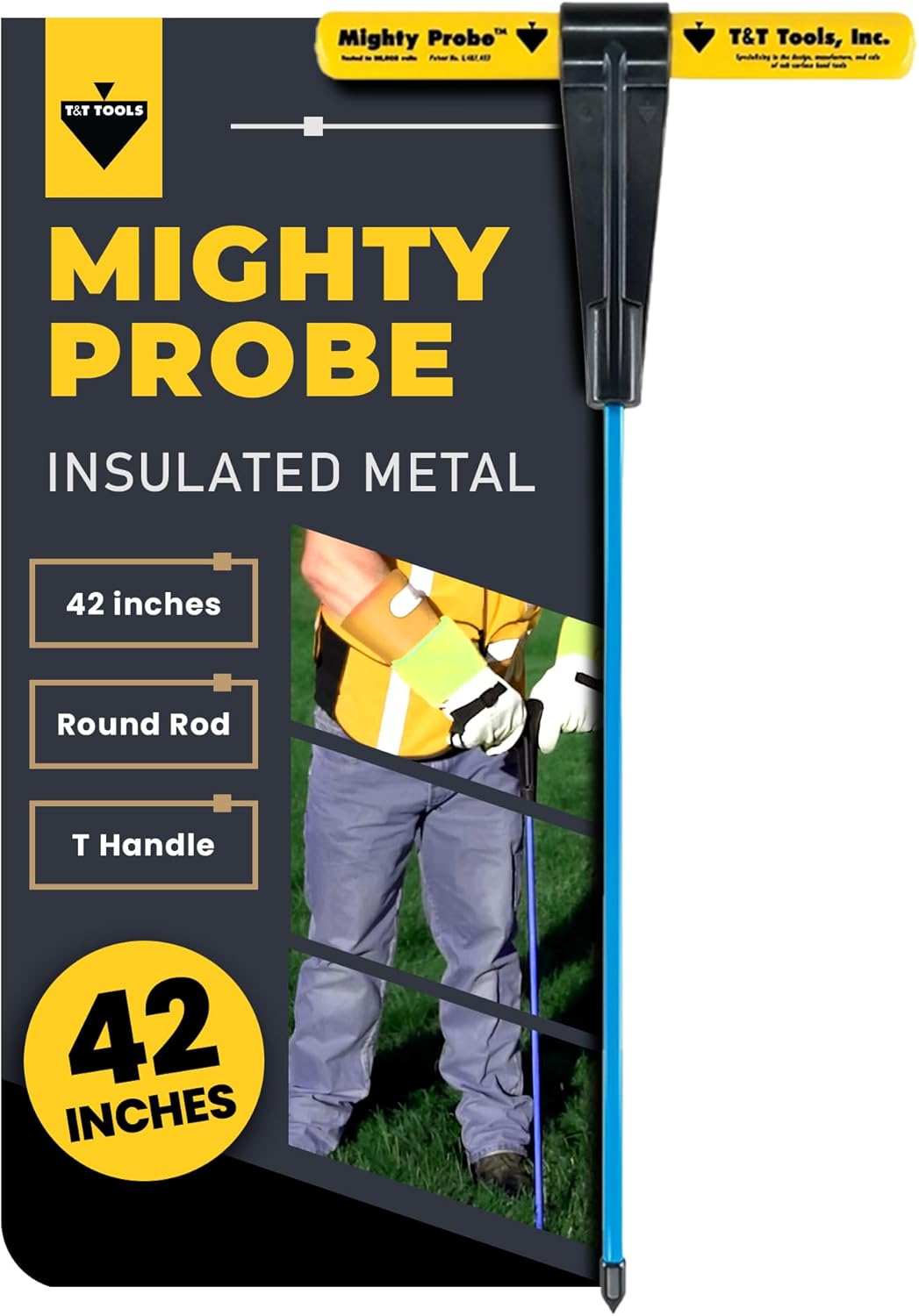 T&T Tools 42-Inch Mighty Probe for Soil Testing and Landscaping