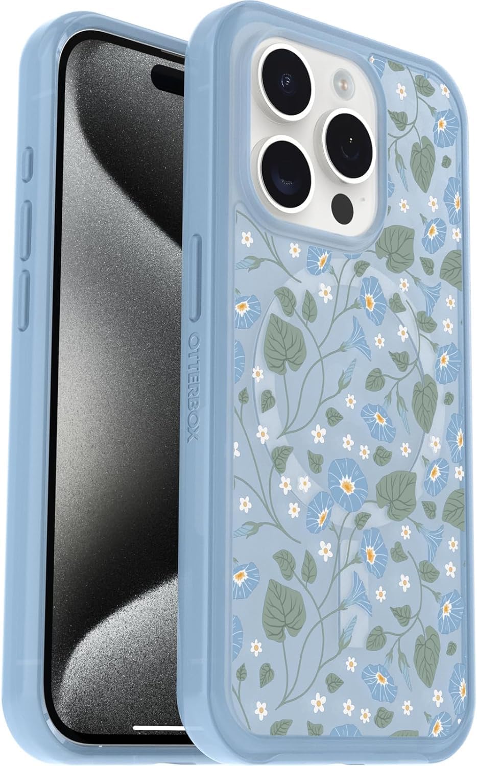 OtterBox iPhone 15 Pro Symmetry Series+ Case - Dawn Floral Design