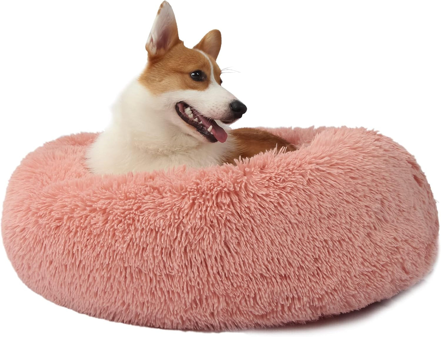 Pink Dog Beds for Medium Dogs Washable Comfy Pet Bed 30 in