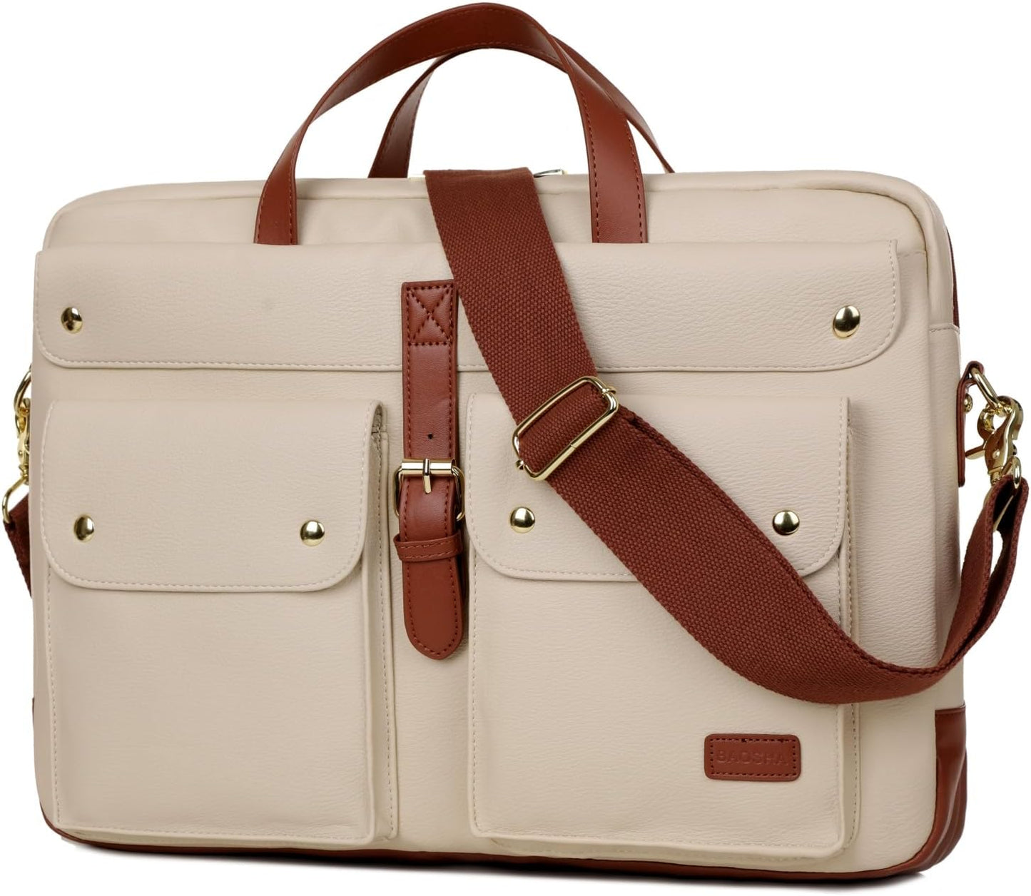 Stylish Vegan Leather 17 inch Laptop Bag for Women - BC-07