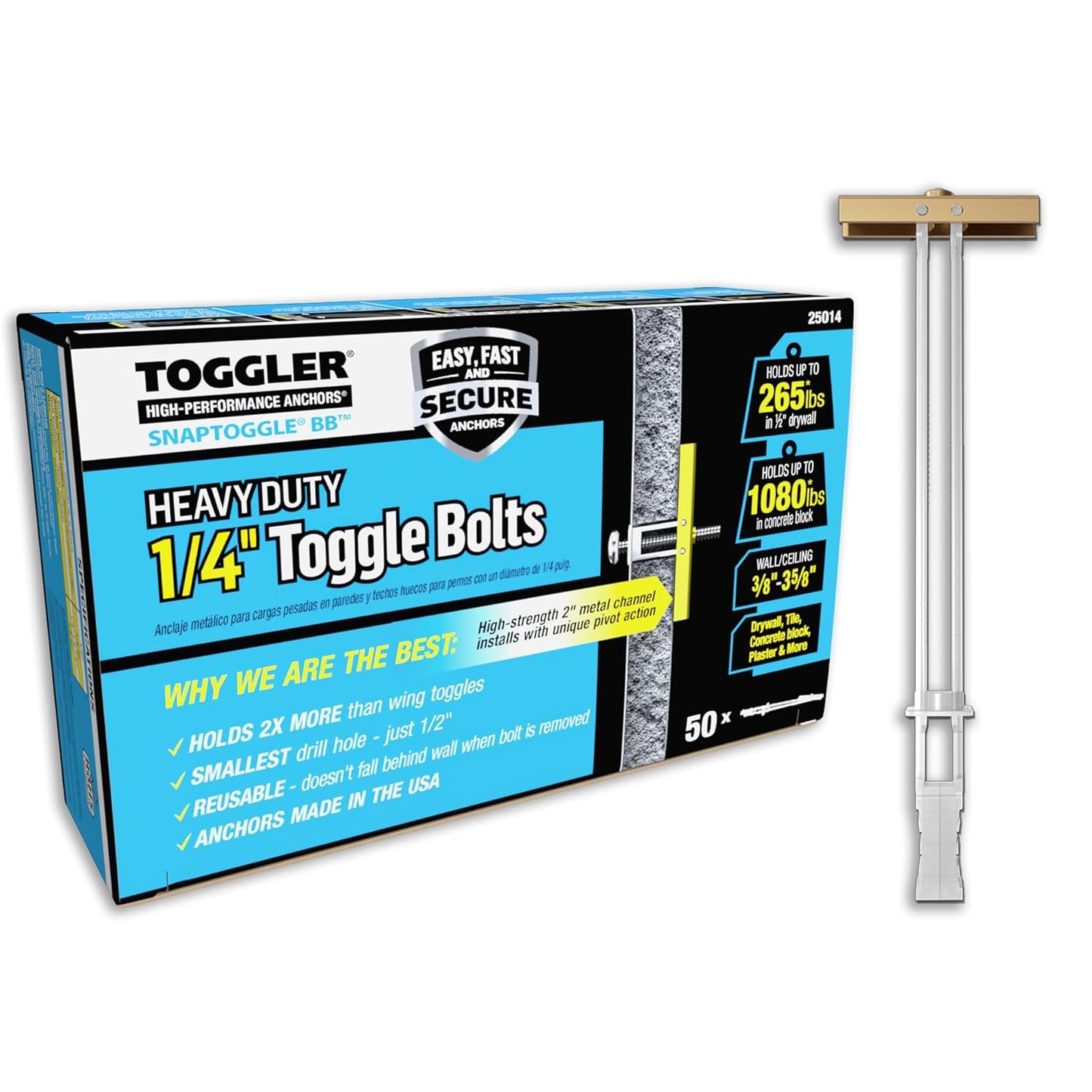 TOGGLER SNAPTOGGLE BB Toggle Anchor for Secure Installations
