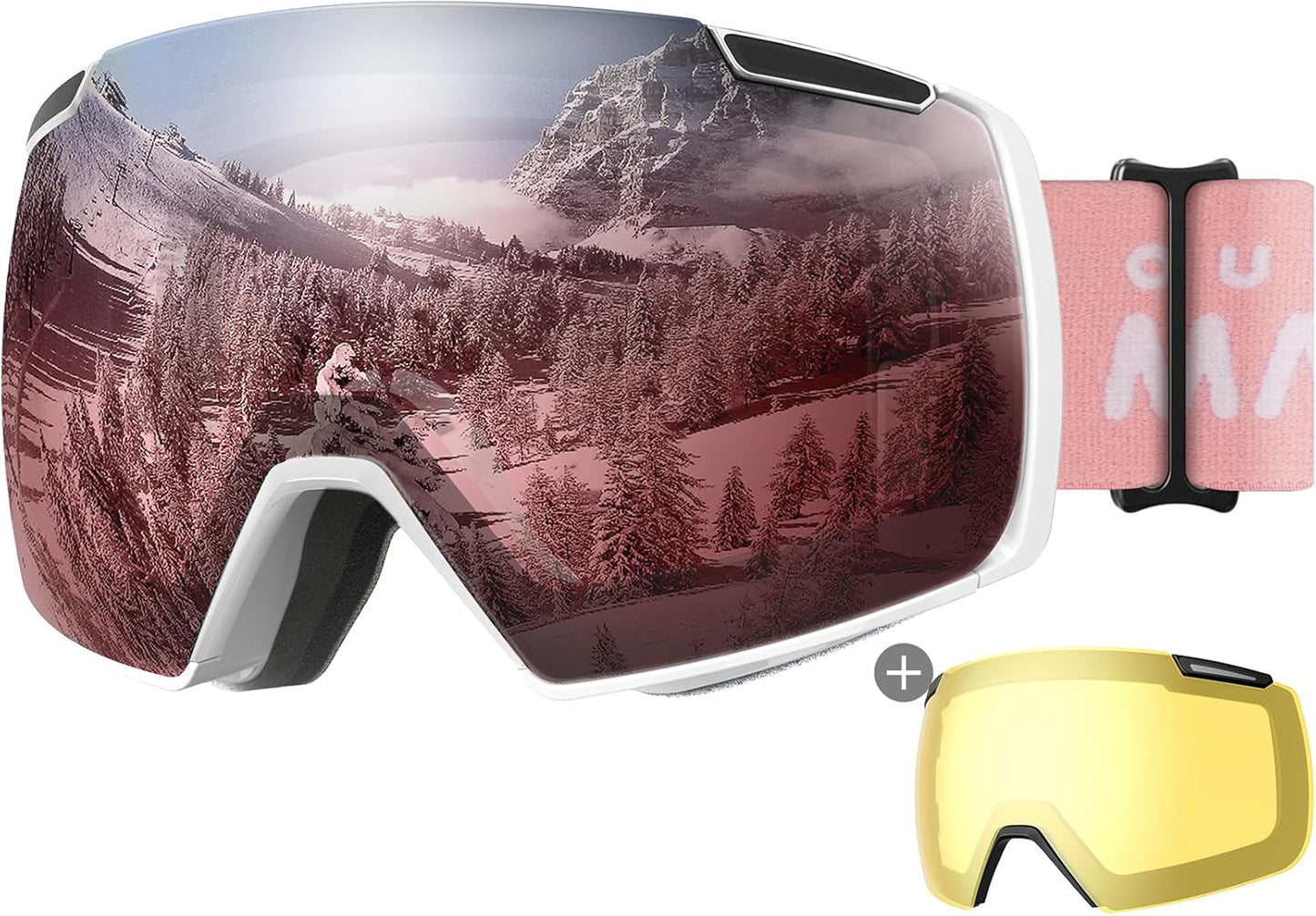 OutdoorMaster Heron Ski Goggles with Magnetic Interchangeable Lens