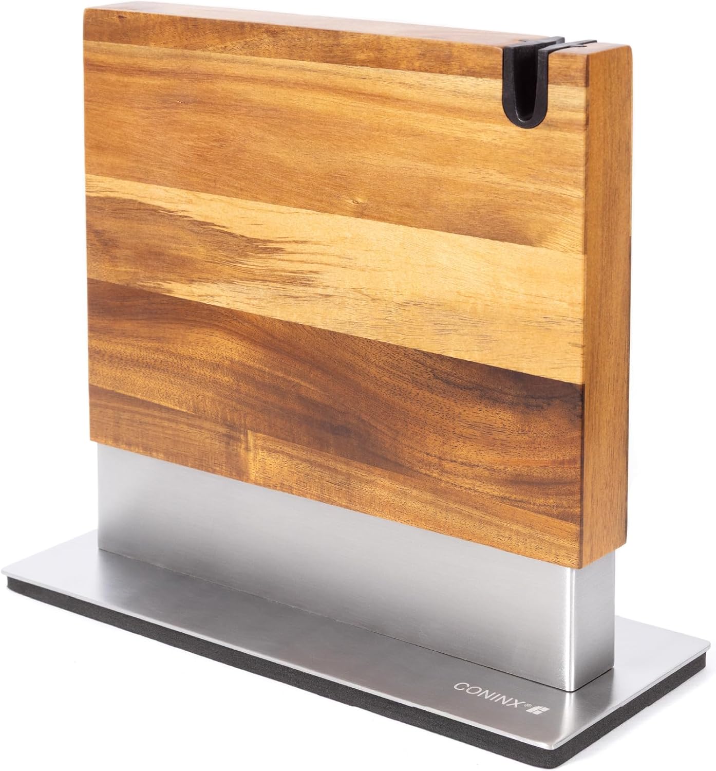 Coninx Magnetic Knife Block with Sharpener for Kitchen Safety