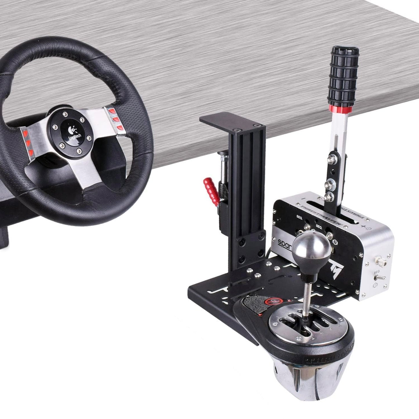 Universal Desk Mount for Racing Sim Shifter & Handbrake Setup
