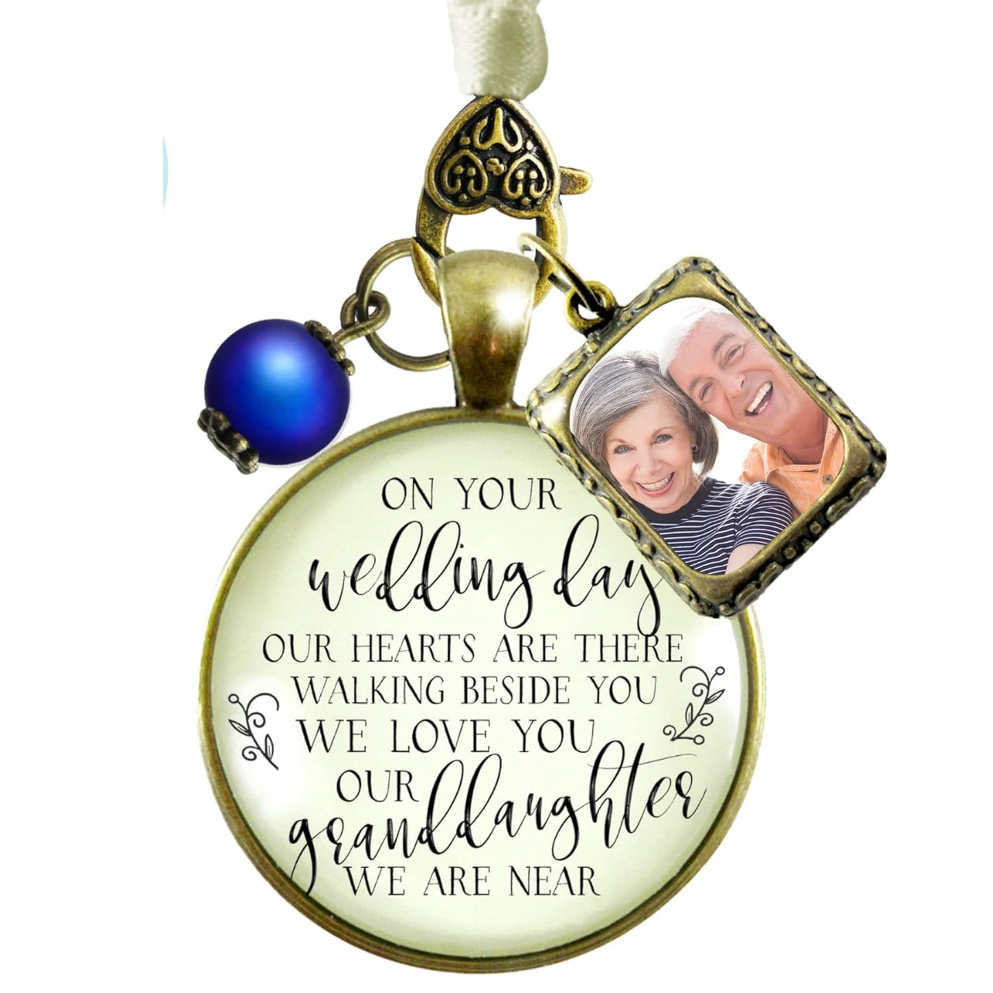 Bouquet Charm In Memory of Grandparents for Wedding Day