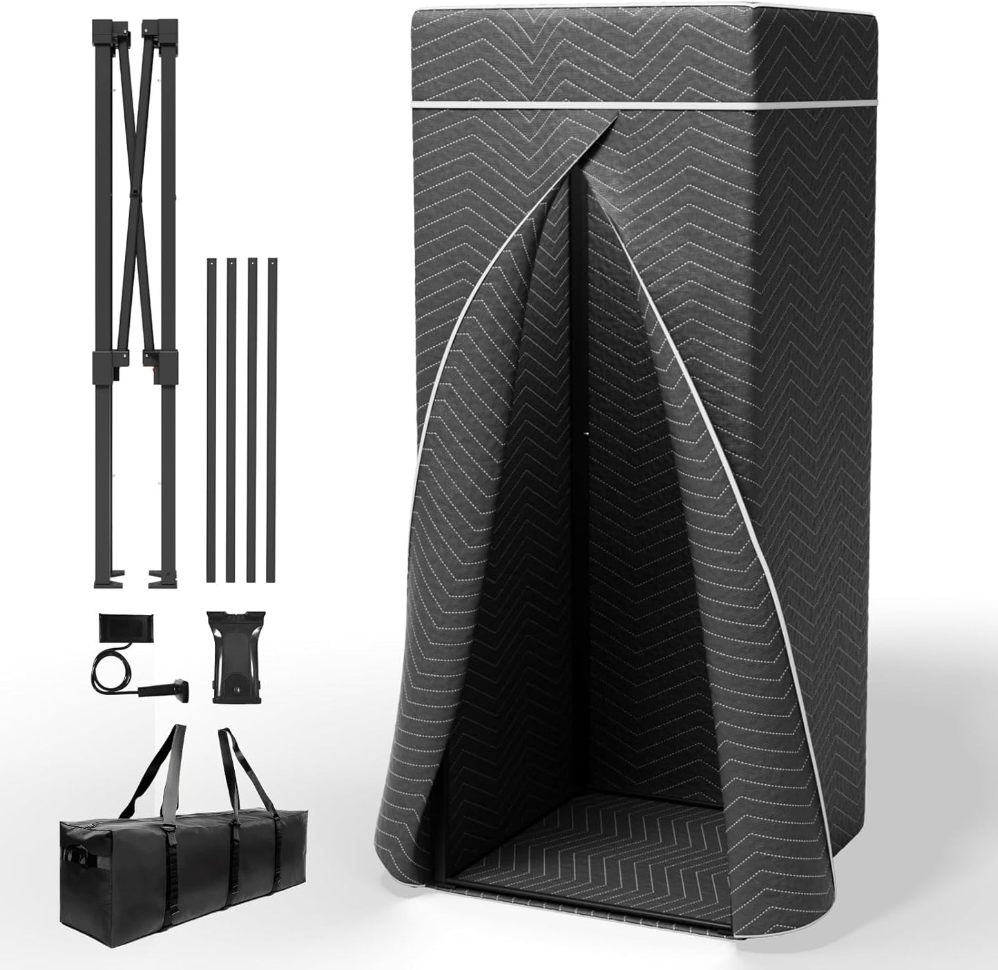 Portable Vocal Booth for Echo-Free Recording and Sound Isolation