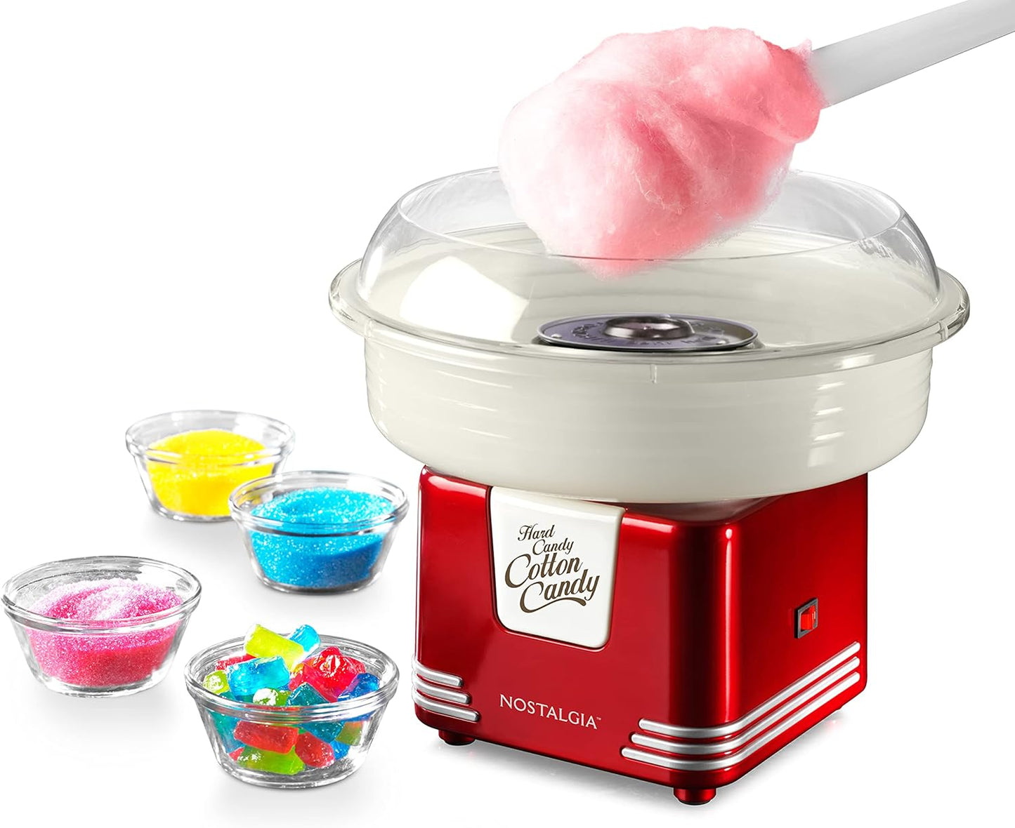 Nostalgia Cotton Candy Machine for Kids - Retro Fun Treats