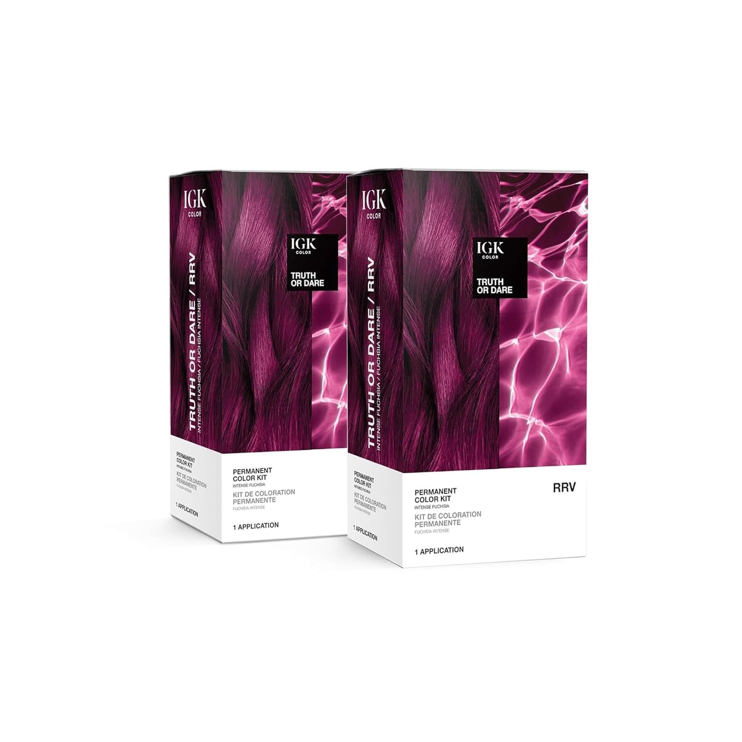 IGK Permanent Hair Color Kit for Intense Fuchsia Shine
