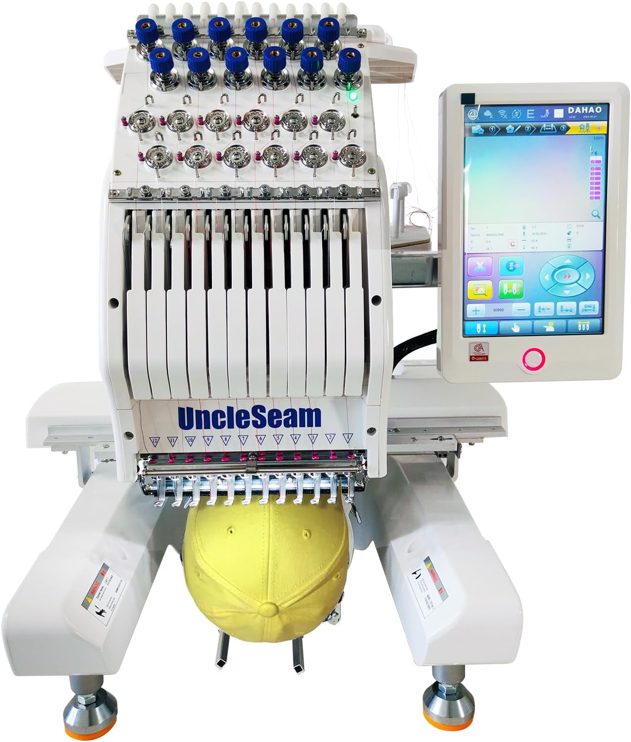 Effortless Embroidery: 12 Needle Compact Machine