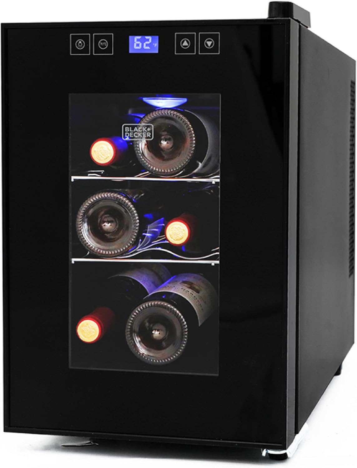 BLACK+DECKER 6 Bottle Wine Fridge for Perfect Wine Storage