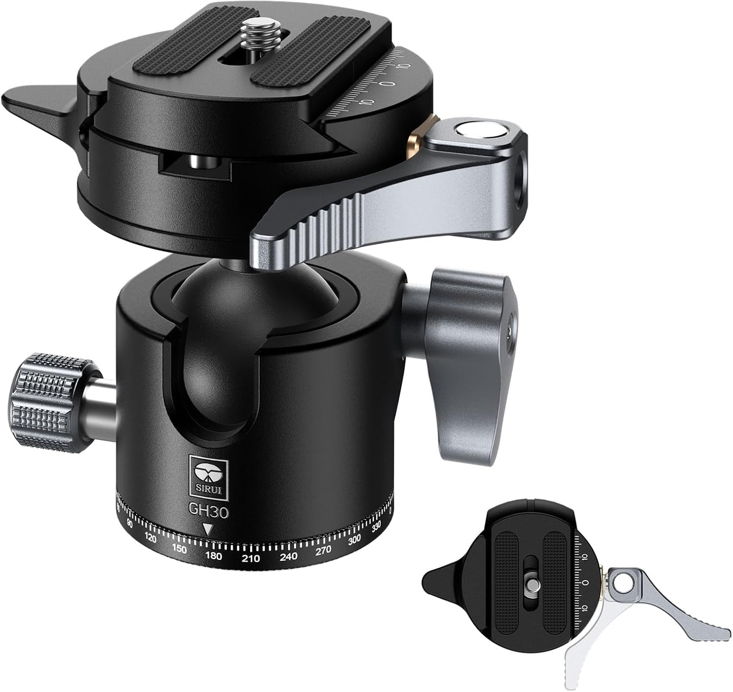 SIRUI Quick Release System Low Profile Tripod Head for Cameras