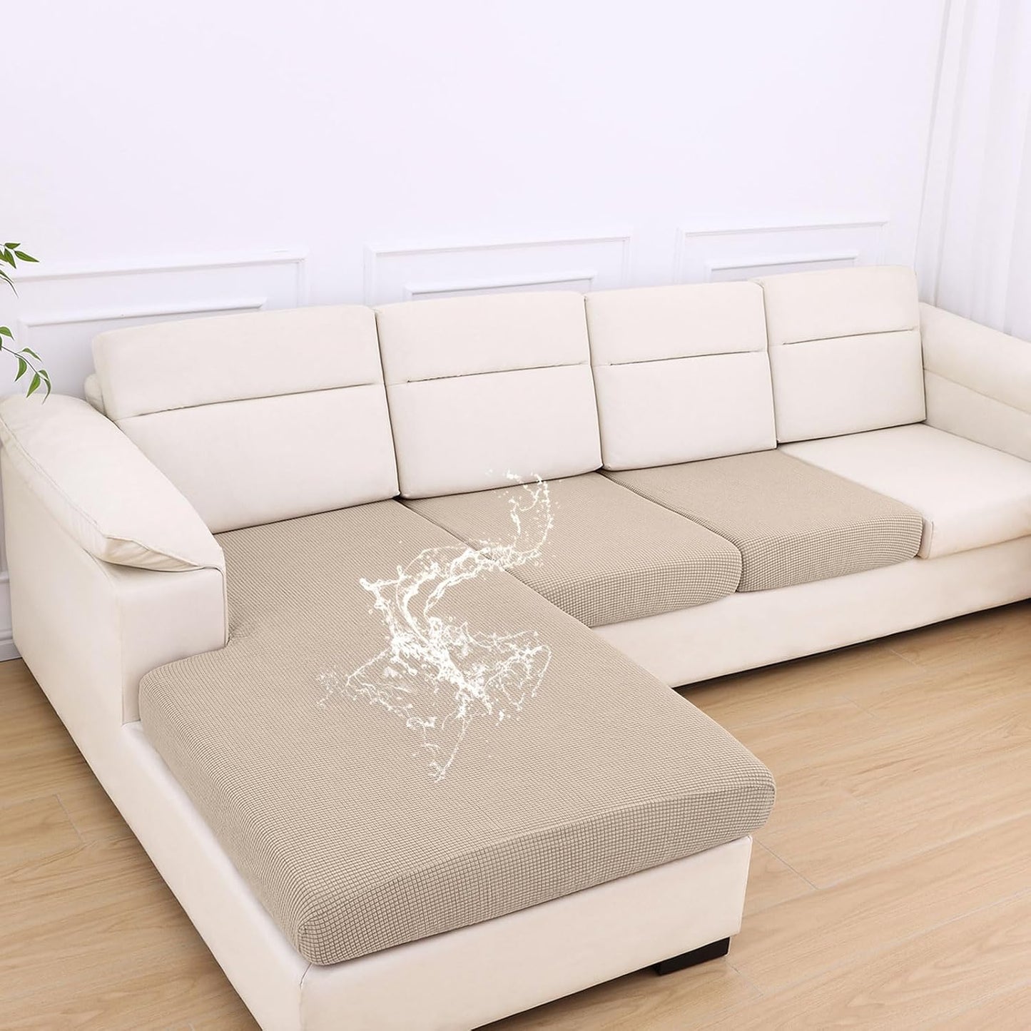 hyha Waterproof Couch Cushion Covers for Pets - Non Slip Design