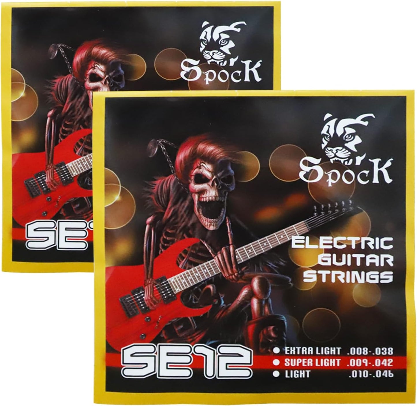 Premium Nickel-Plated Electric Guitar Strings, 2 Sets, .009-.042 Gauge