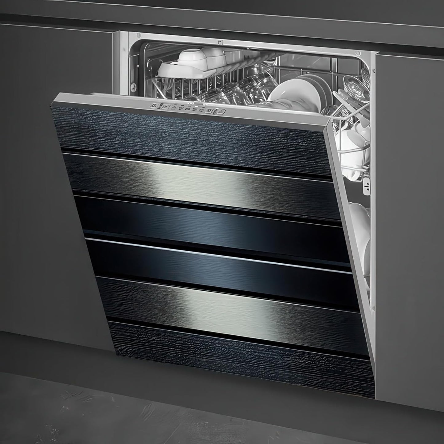 Metal Dishwasher Magnet Cover for Kitchen Appliance Decor