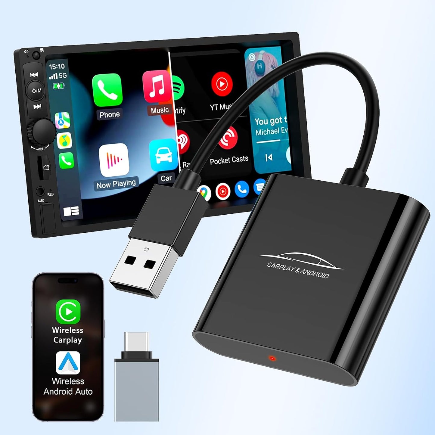 Wireless CarPlay Adapter for iPhone & Android - Upgrade Your Drive