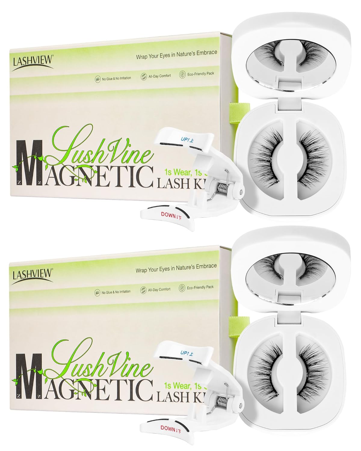 LUSHVINE Magnetic Eyelashes for Natural Look & All-Day Comfort