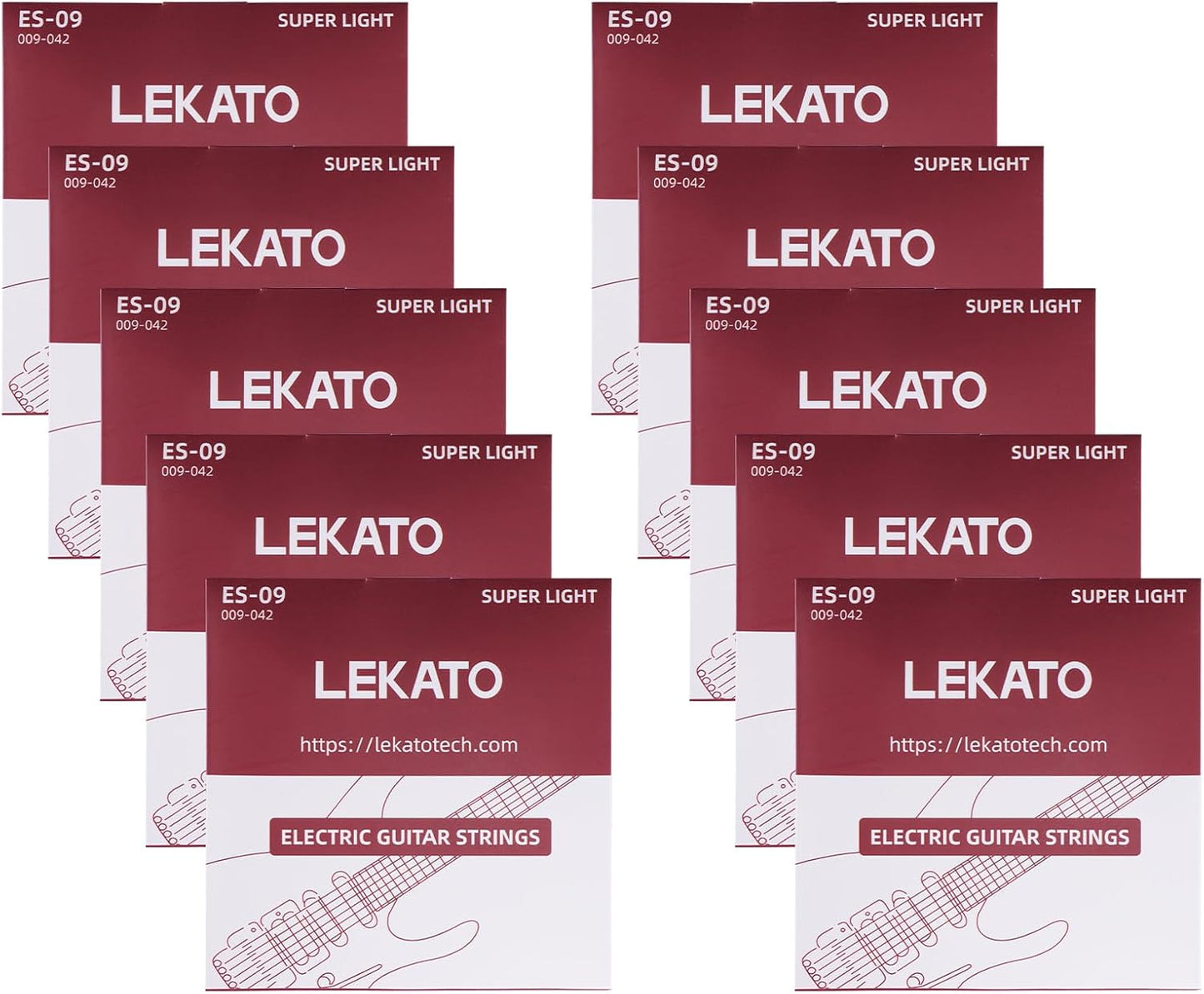 Premium Coated Electric Guitar Strings by LEKATO