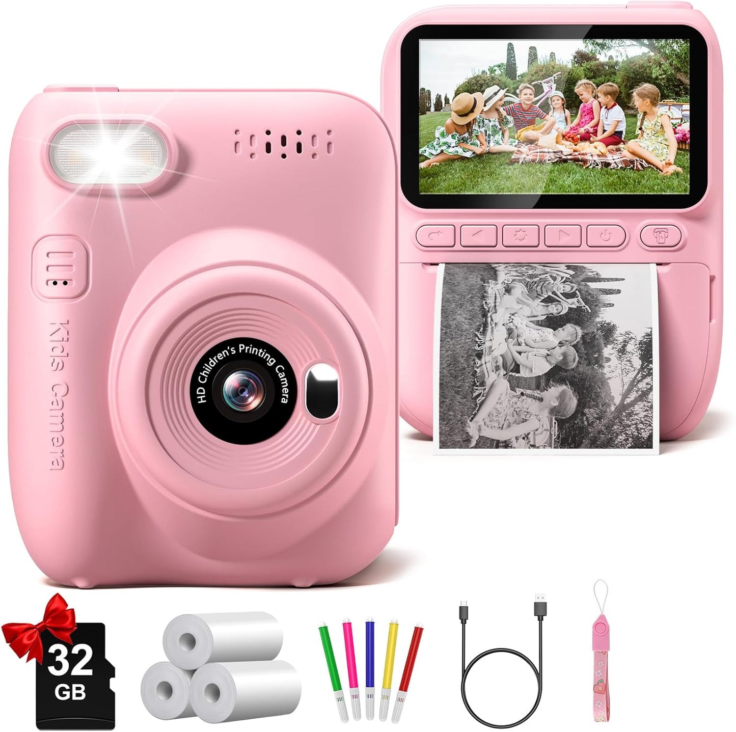 Gofunly Kids Instant Print Camera - Capture Memories Instantly!
