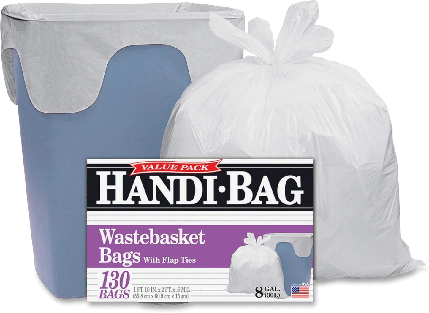 Webster Handi-Bag HAB6FW130: Superior Value, 8gal, 0.6mil