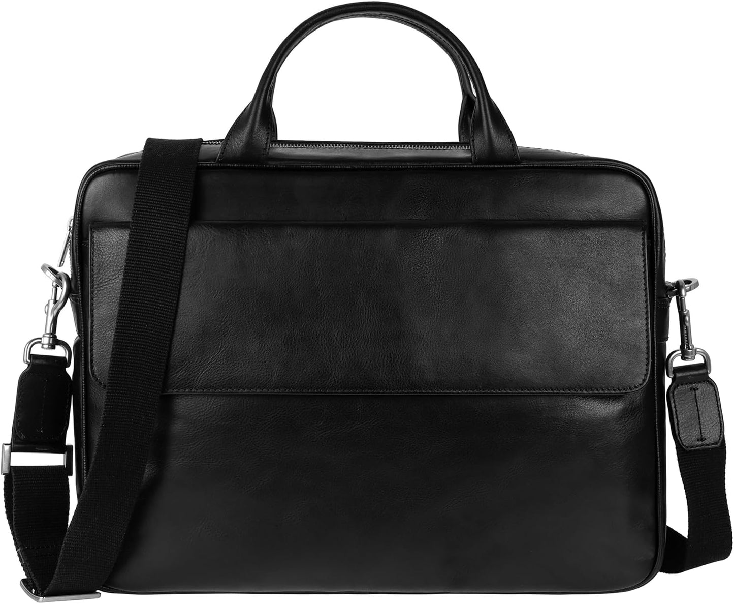 Time Resistance Leather Briefcase - Elegant Handmade Laptop Bag
