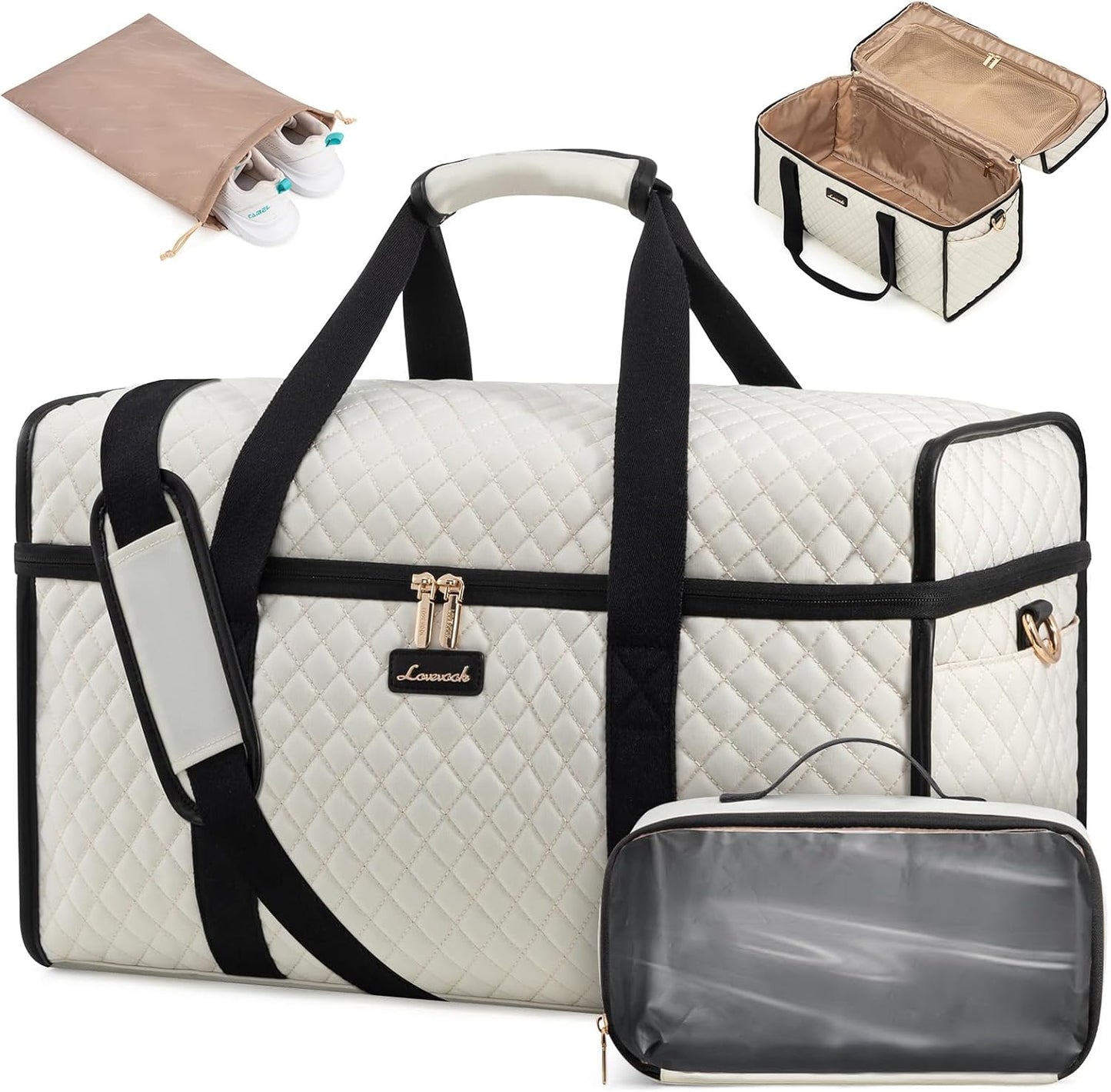 LOVEVOOK 3Pcs Travel Duffle Set: Stylish & Versatile