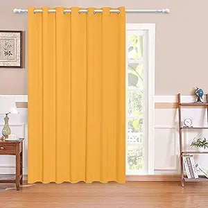 MYSKY HOME Sliding Door Curtains for Living Room and Bedroom