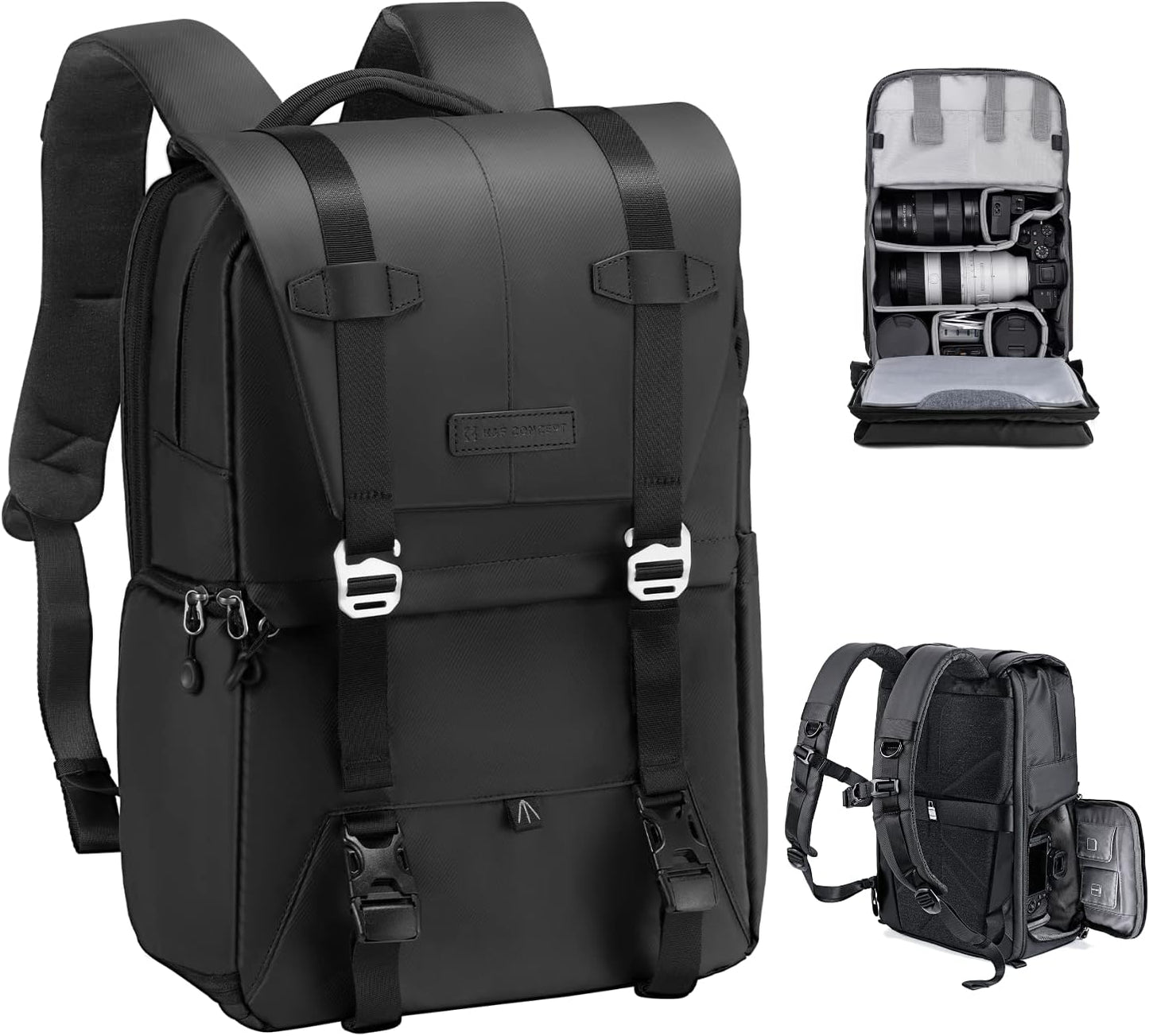 K&F Concept Camera Backpack for Photographers with Large Capacity