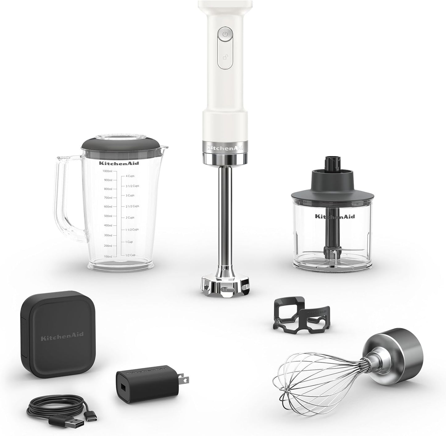 KitchenAid Go Cordless Hand Blender with Accessories for Easy Use