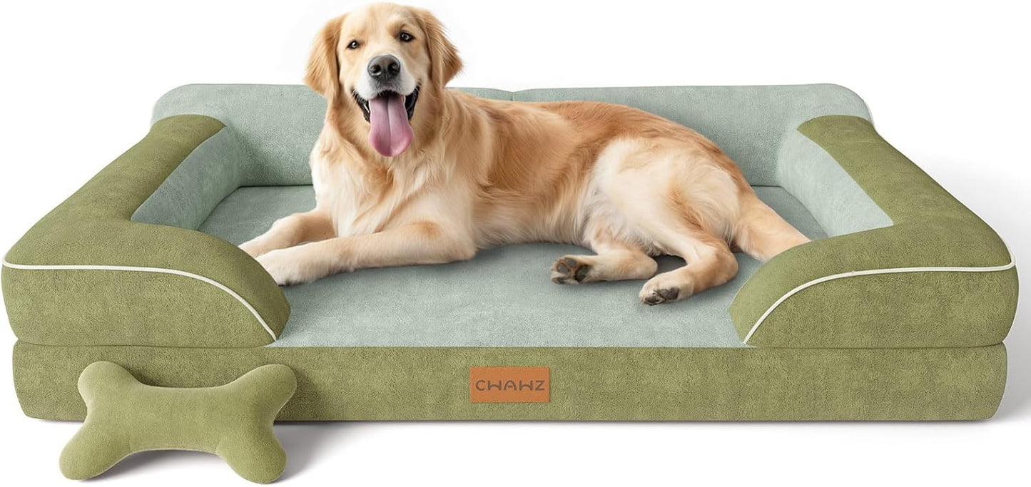 Extra Large Orthopedic Dog Bed with Cooling Gel Memory Foam