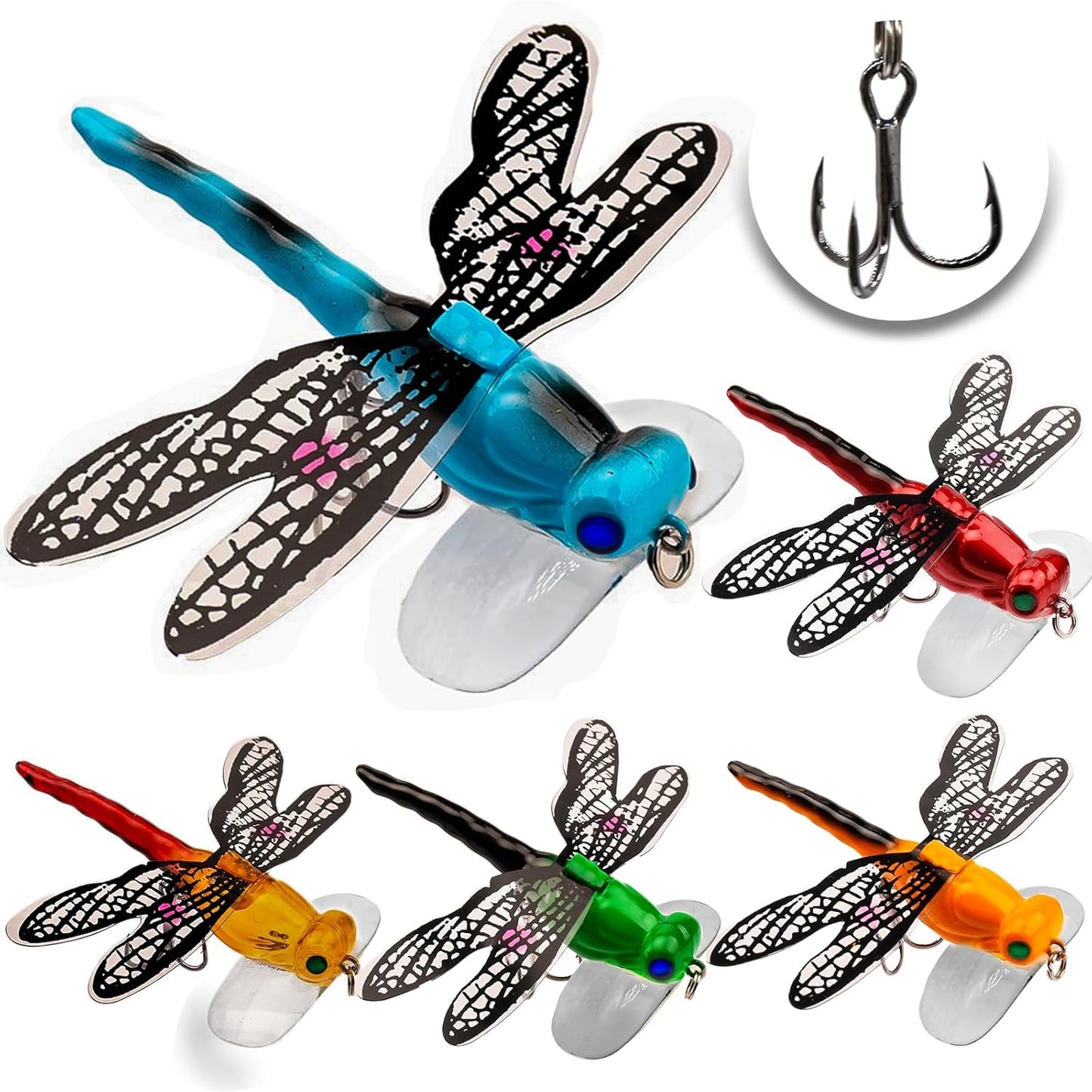 Topwater Simulation Lures Set for Bass Trout