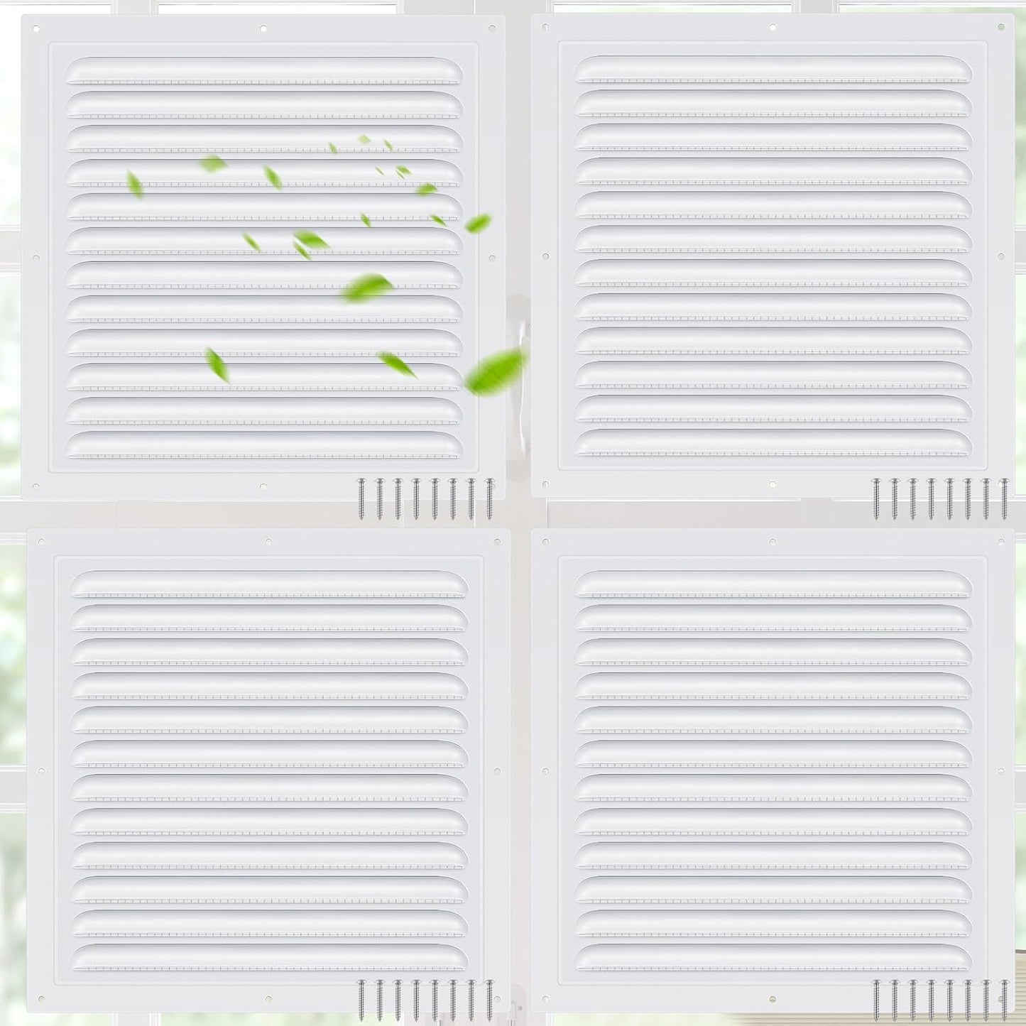 Durable 12 x 12 Inch Aluminum Gable Vents for Versatile Use