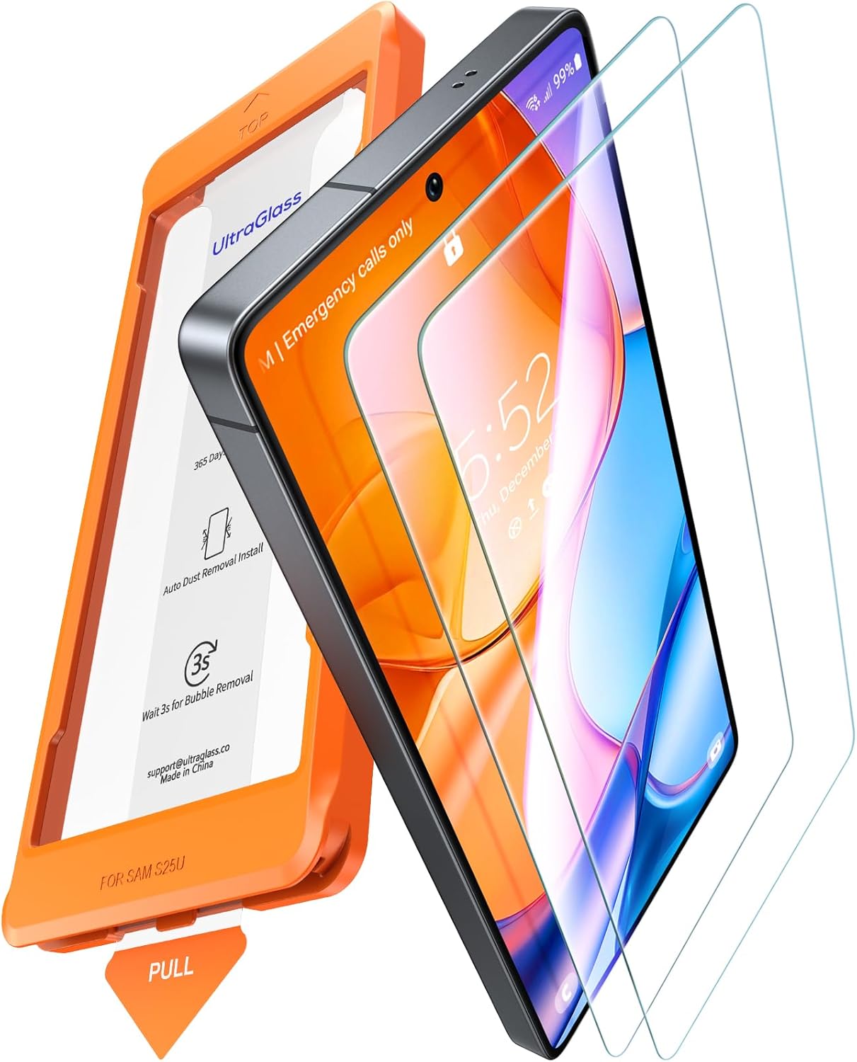UltraGlass Unbreak 9H+ Glass Screen Protector for Galaxy S25 Ultra
