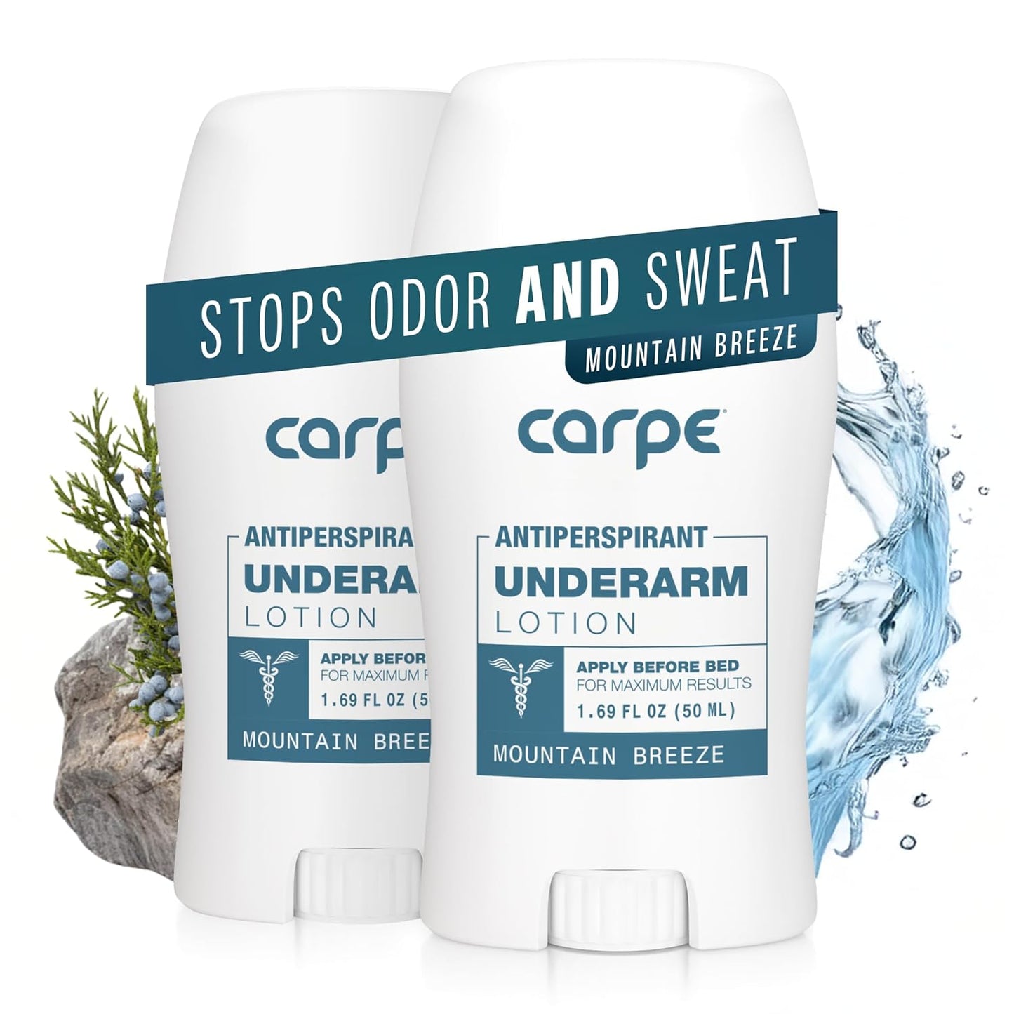 Carpe Underarm Antiperspirant for Men & Women - Mountain Breeze