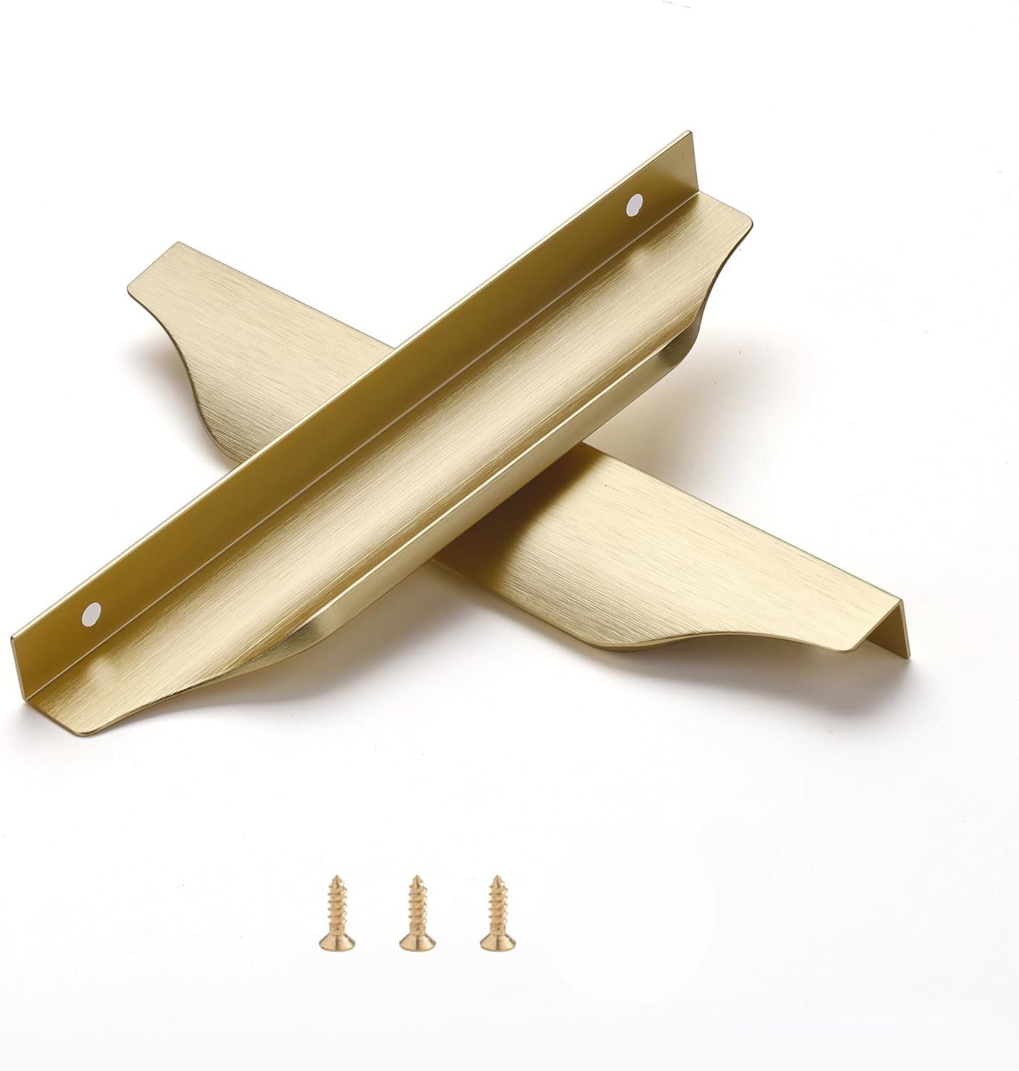 Satanga Edge Finger Pulls for Cabinets and Drawers - 10 Pack