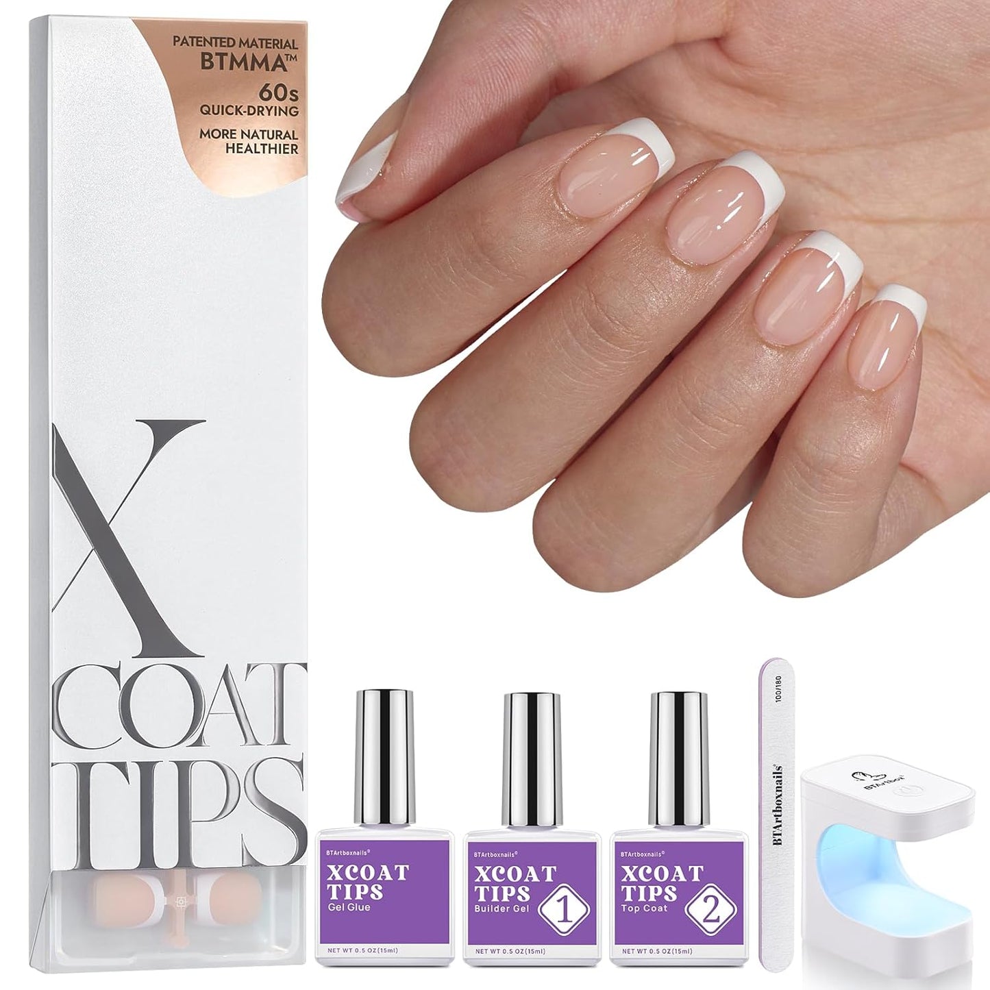 BTArtboxnails Gel Nail Kit for Stunning French Tip Nails