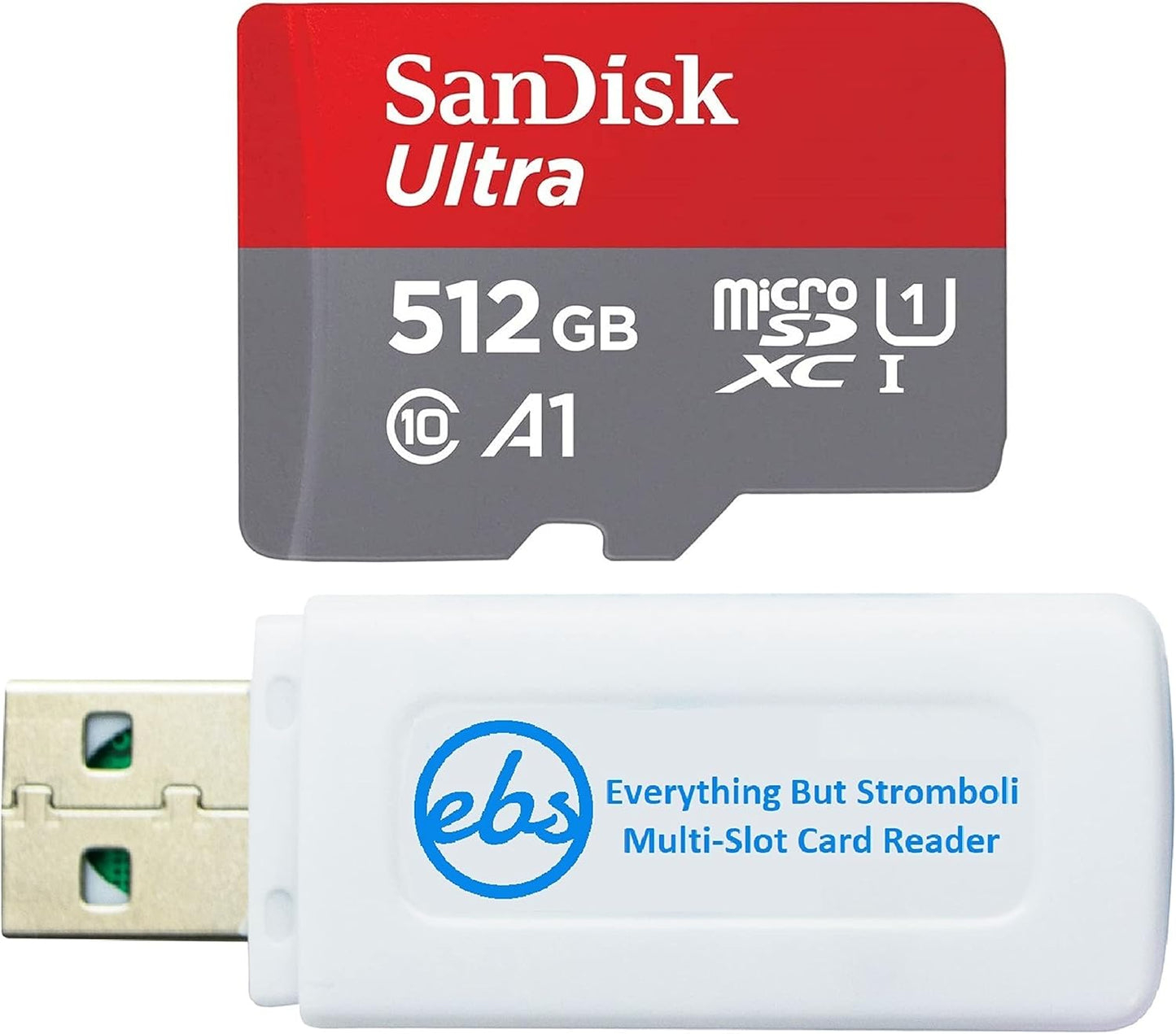High-Speed 512GB SanDisk MicroSD for Moto Phones + Card Reader