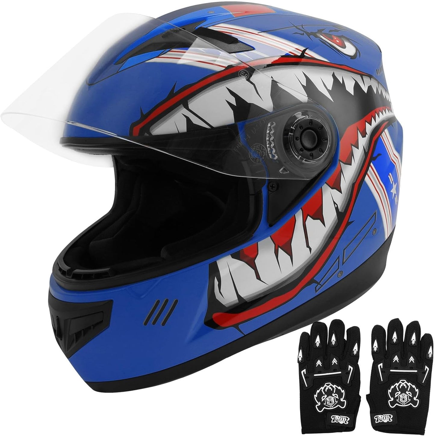 TCT-MOTORPARTS Youth Kids Four Wheeler Helmet for Safety