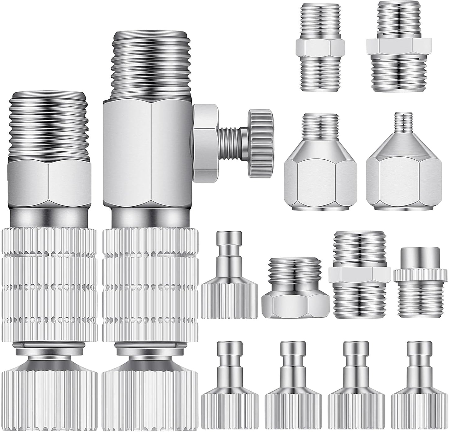 Effortlessly Connect Airbrush with Adjustable Adapter Set