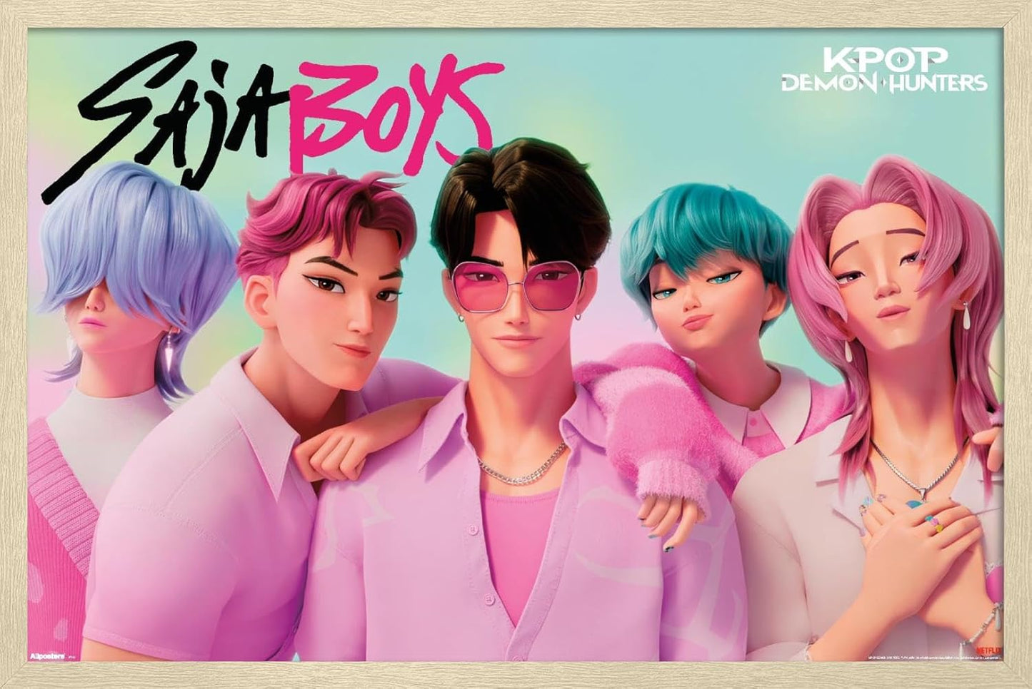 Netflix KPop Demon Hunters Saja Boys Wall Poster for Any Room