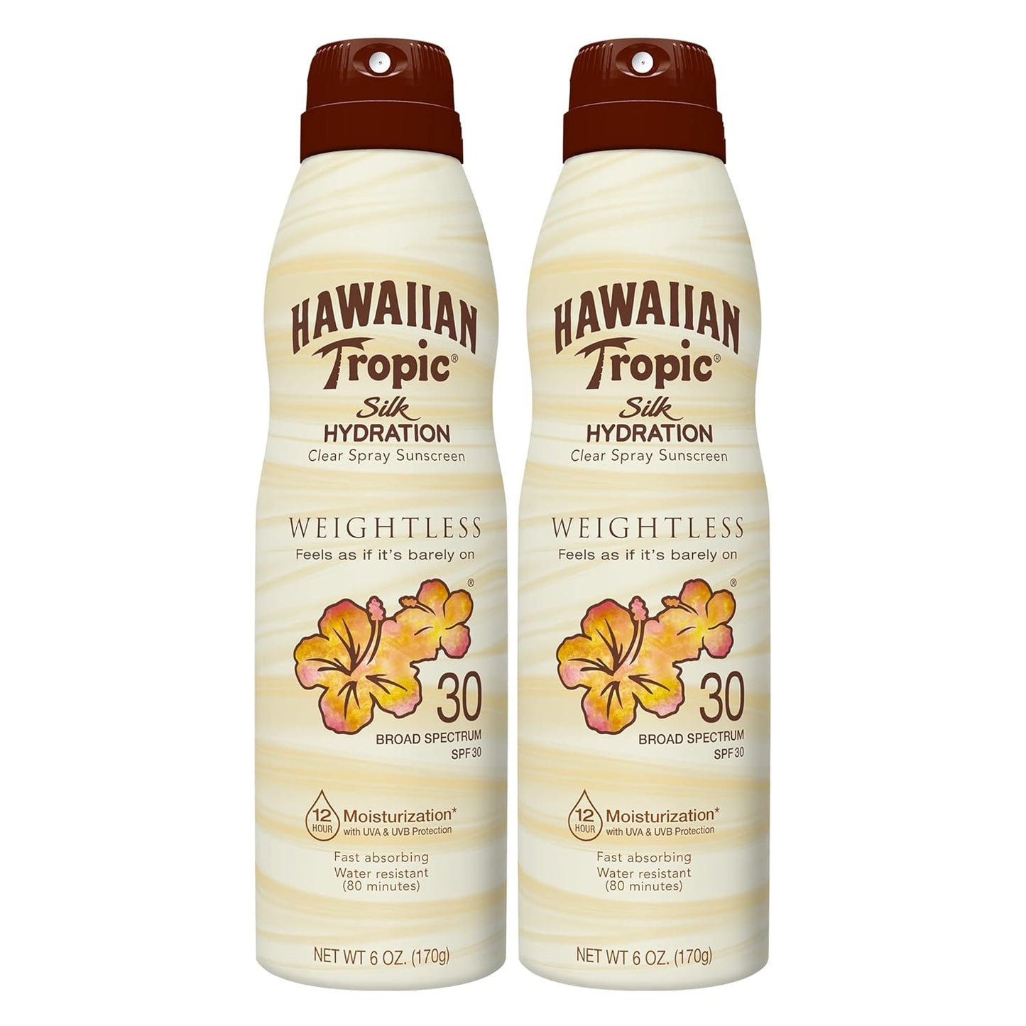 Hawaiian Tropic Weightless Hydration Clear Spray Sunscreen SPF 30