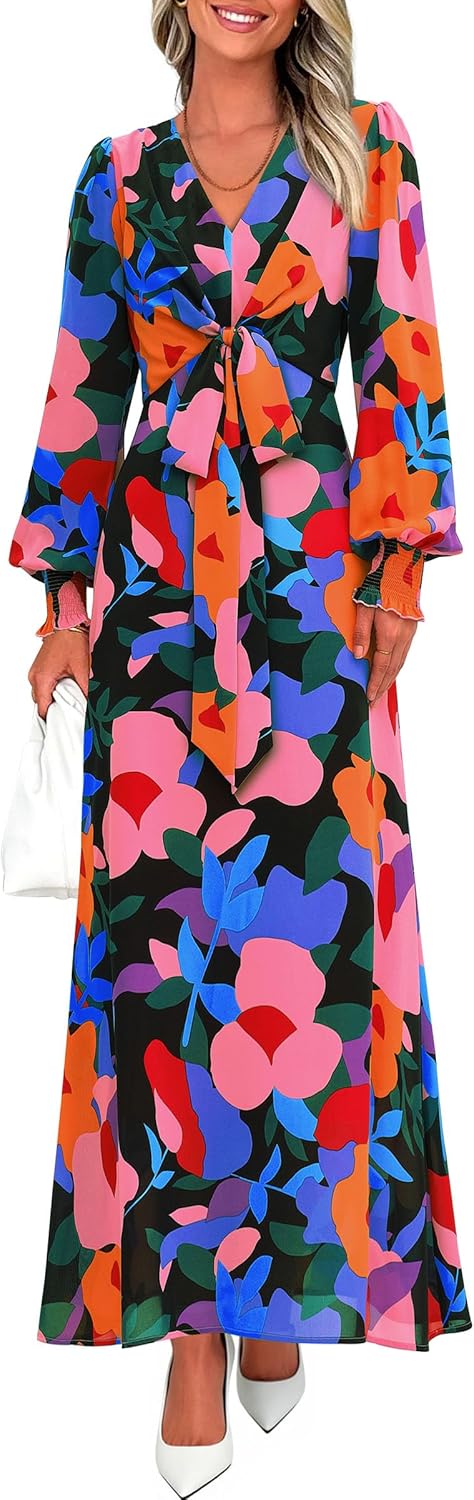 PRETTYGARDEN Women's Boho Maxi Dress for Elegant Occasions