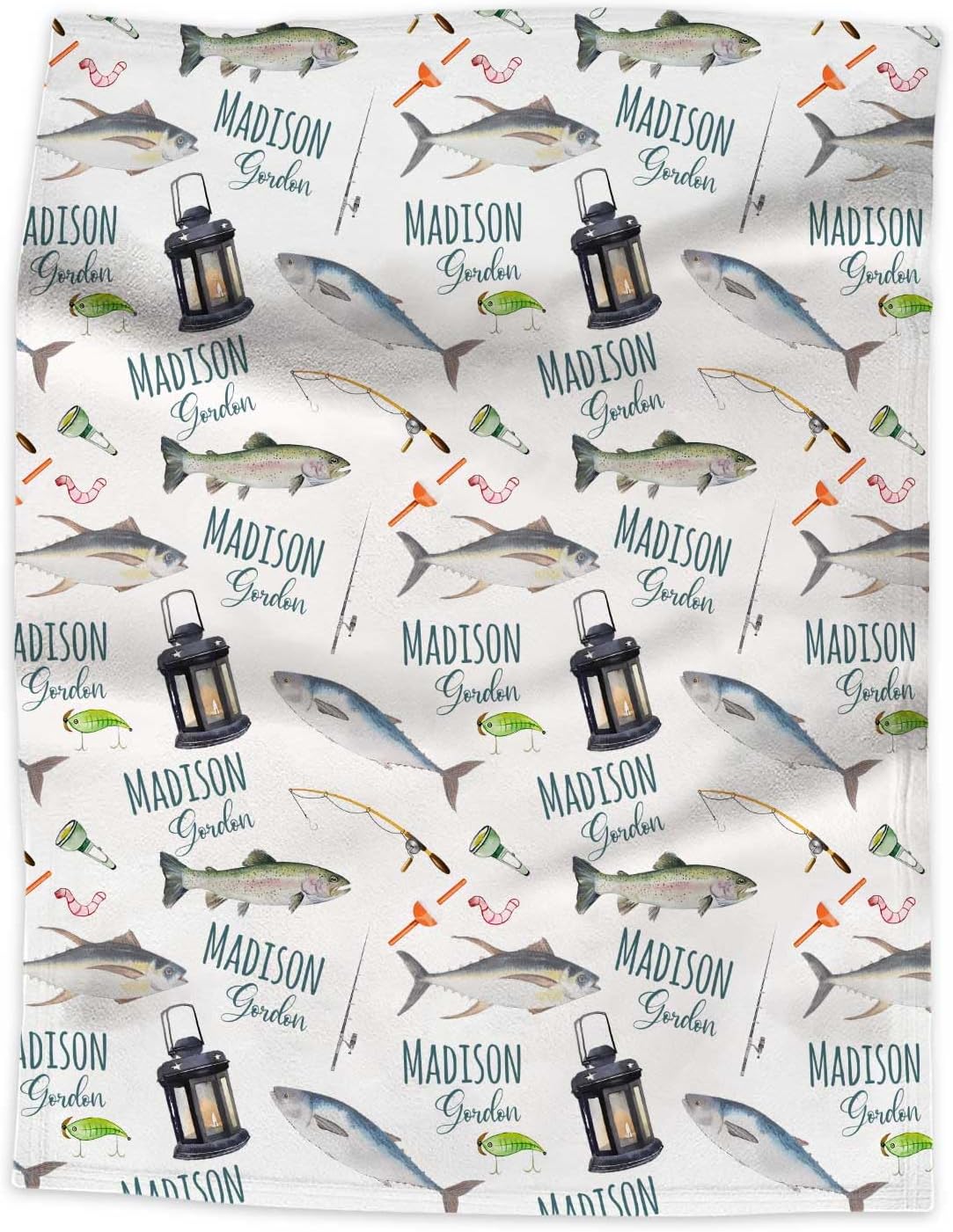 Personalized Fishing Baby Blanket - Munific